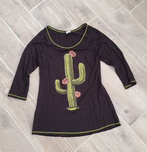 BLUSHING CACTUS LDS L/S TEE