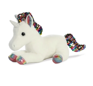 13" RAINBOW SHIMMER UNICORN